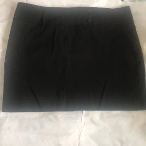 Black mini skirt